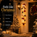 ⏳ Last Day 49% OFF – 🎄MerryCascade™ Glowing Christmas Door Hanger | 6 Festive Light Designs✨