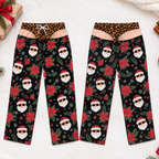Funny Cheeky Santa Christmas Pajamas Pants, Personalized Gift For Husband Dad Grandpa 686139