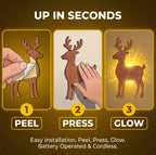 🦌 AntlerGlow Reindeer Wall Light Set