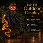 👑🎃 Pumpkin King Halloween Yard Decor|Solar Operated Day‐Night Ornament For Garden