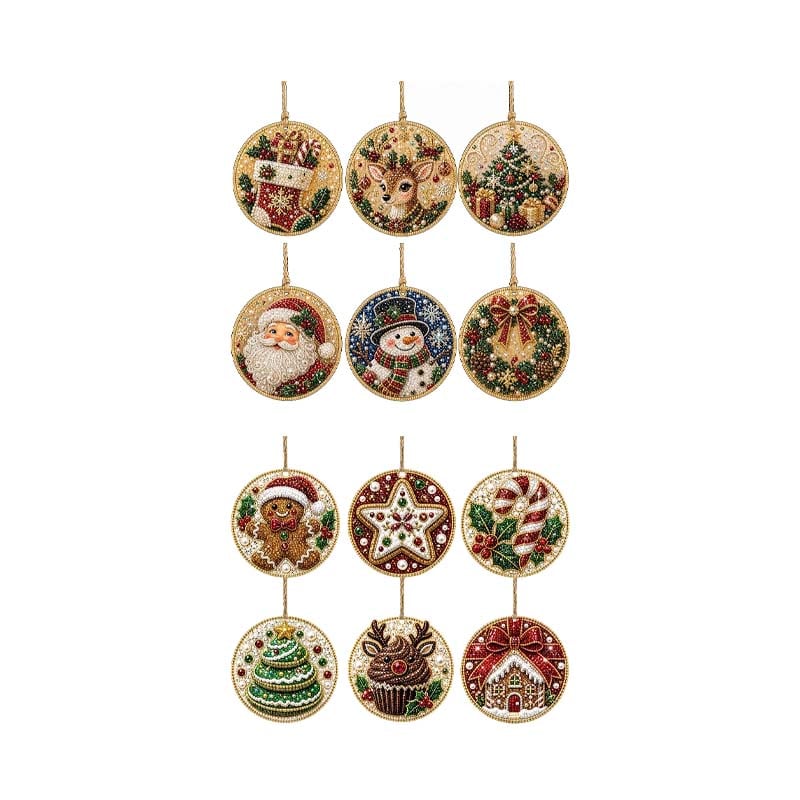 Christmas DIY Diamond Painting Ornaments