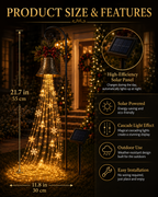 🔥2026 Hot Sale 🎄🔔Solar Christmas Bell Yard Lights