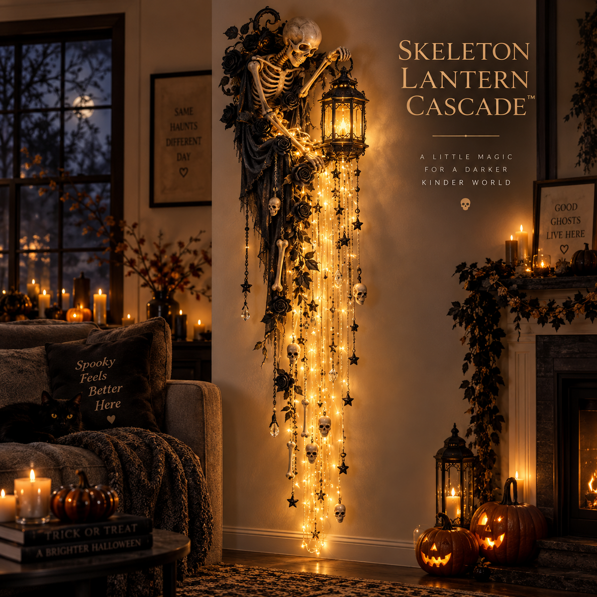✨Last Day 48% OFF✨Elegant Halloween Cascade Wall Light Collection