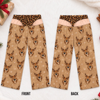 Funny Cheeky Santa Christmas Pajamas Pants, Personalized Gift For Husband Dad Grandpa 686139