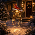 🌲 Christmas Discount - 45% OFF🐦Cardinal Memory Fountain – Lighted Christmas Remembrance Garden Decor❤️