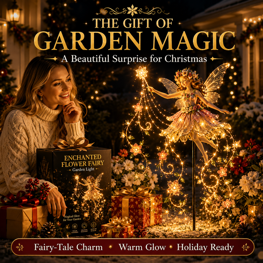 🎁Today Save 49% OFF ✨ Enchanted Flower Fairy Solar Garden Light – Magical Glowing Outdoor Christmas Yard Decor 🧚🌸