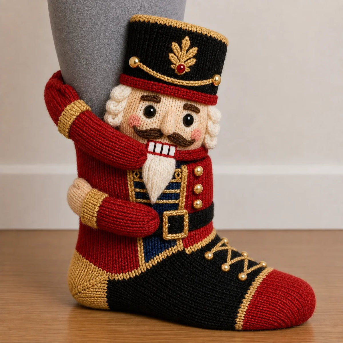 🎄🧦Xmas Hugging Christmas Socks 🎅 Cute Knit Holiday Socks 5 Designs
