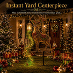 🎄🔥New arrivals- Light-Up Reindeer Lawn Stake, Festive Outdoor Christmas Decor