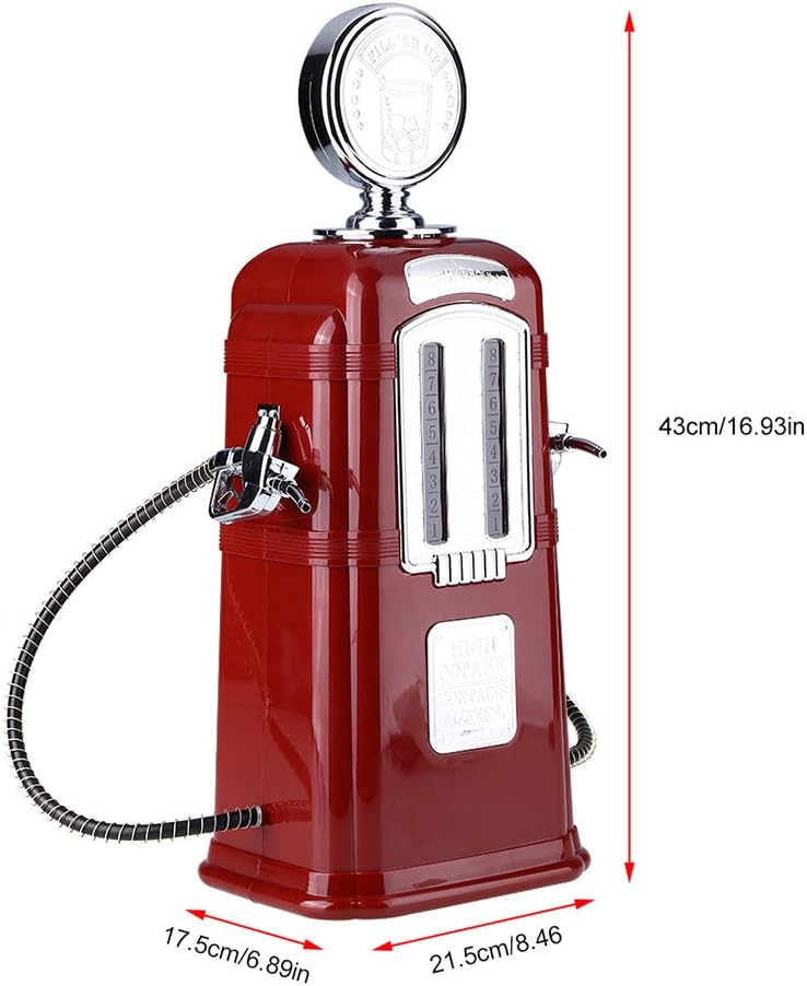 ⛽ Vintage Gas‑Pump Style Beverage Dispenser