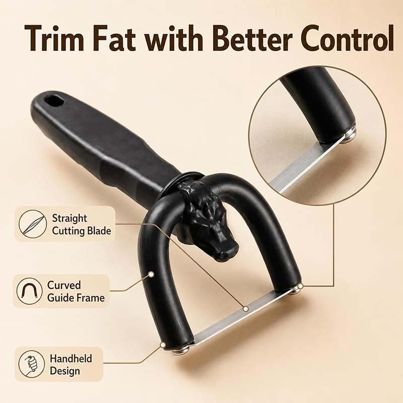 2-in-1 Handheld Meat Cutter and Fat Trimmer, Meat Fat Trimming Tool🥩