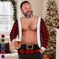Custom Funny Ugly Sweatshirt - Personalized Christmas Birthday Gifts For Husband, Son, Grandson, Brother, Grandpa, Dad, Yourself - Bringing The Heat In Plaid
