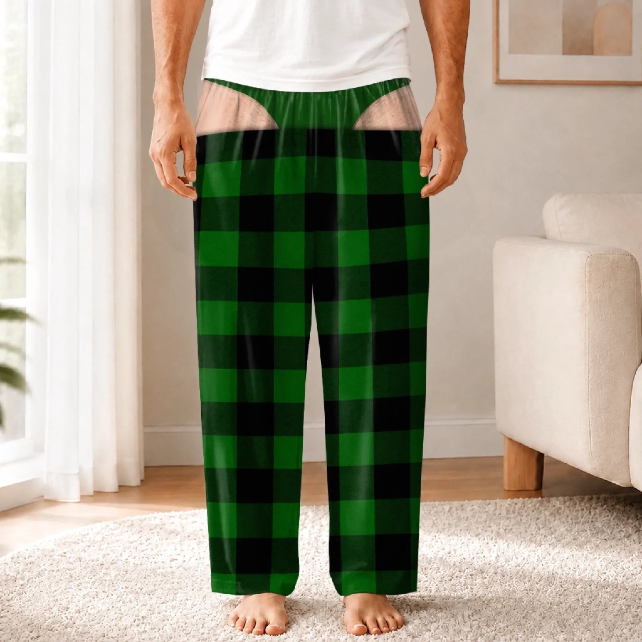 Custom Funny Pajama Pants - Personalized Christmas Birthday Gifts For Husband, Son, Grandson, Brother, Grandpa, Dad, Yourself - Oops That Was My Last Layer