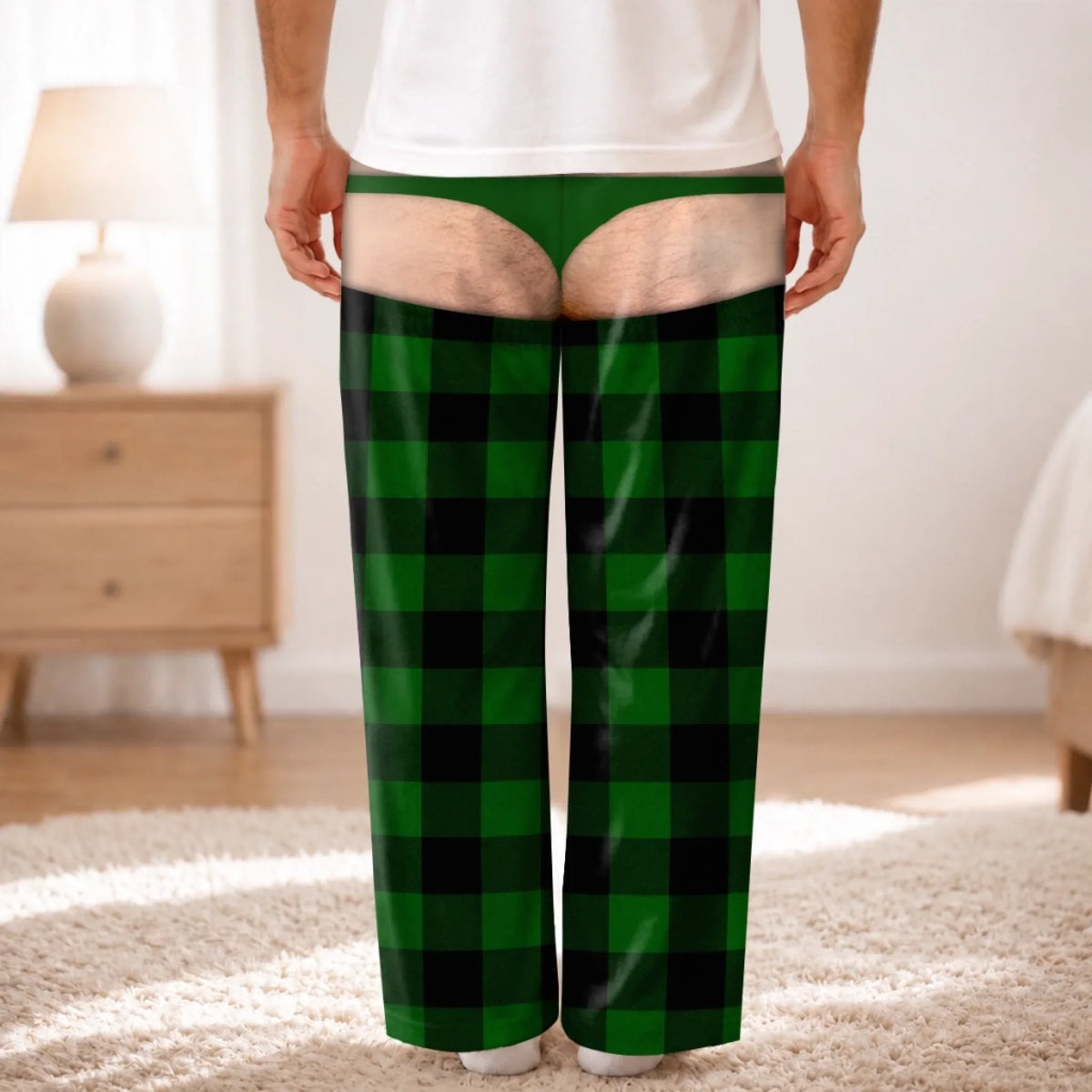 Custom Funny Pajama Pants - Personalized Christmas Birthday Gifts For Husband, Son, Grandson, Brother, Grandpa, Dad, Yourself - Oops That Was My Last Layer