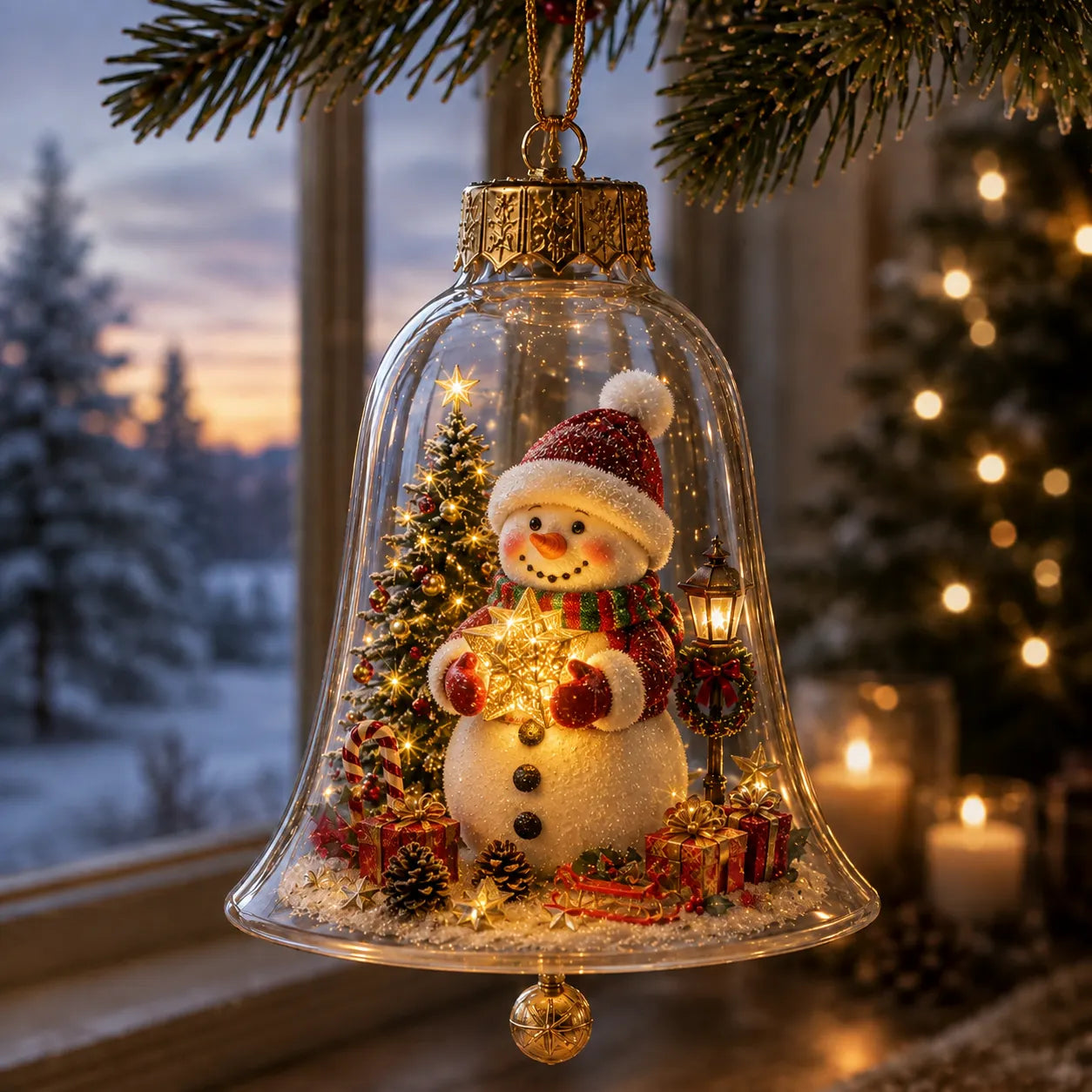✨🎄Light-Up Christmas Story Ornament – Mini Holiday Scene Decor