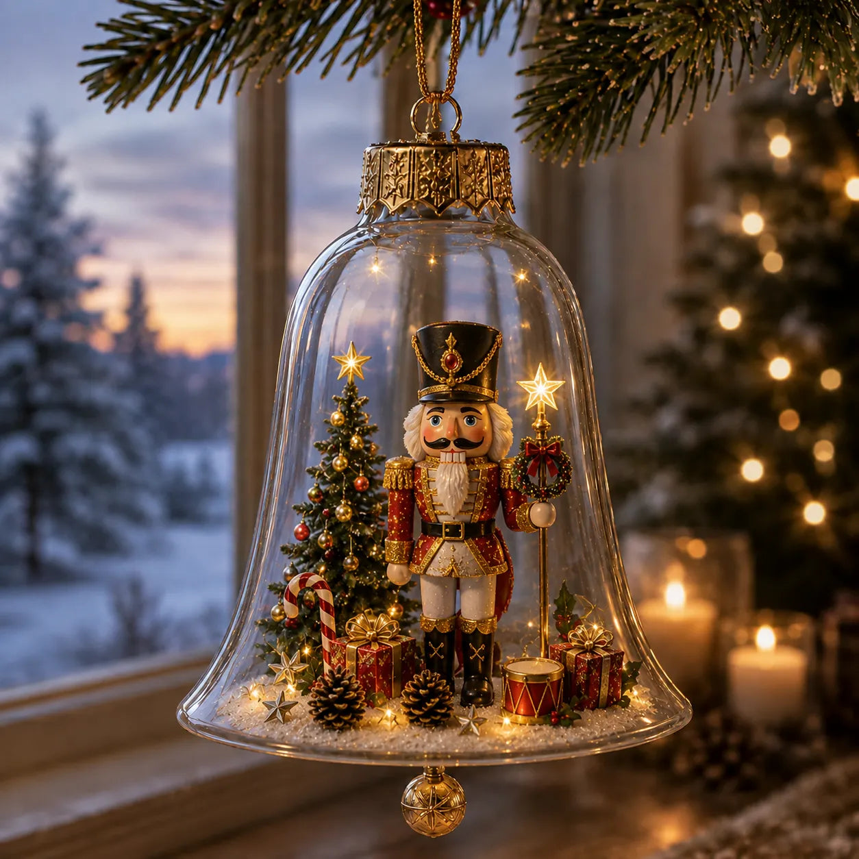 ✨🎄Light-Up Christmas Story Ornament – Mini Holiday Scene Decor