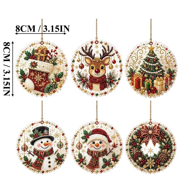 Christmas DIY Diamond Painting Ornaments