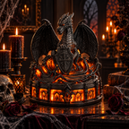 🐉 Gothic Dragon Guardian – Glowing Medieval Fantasy Decor