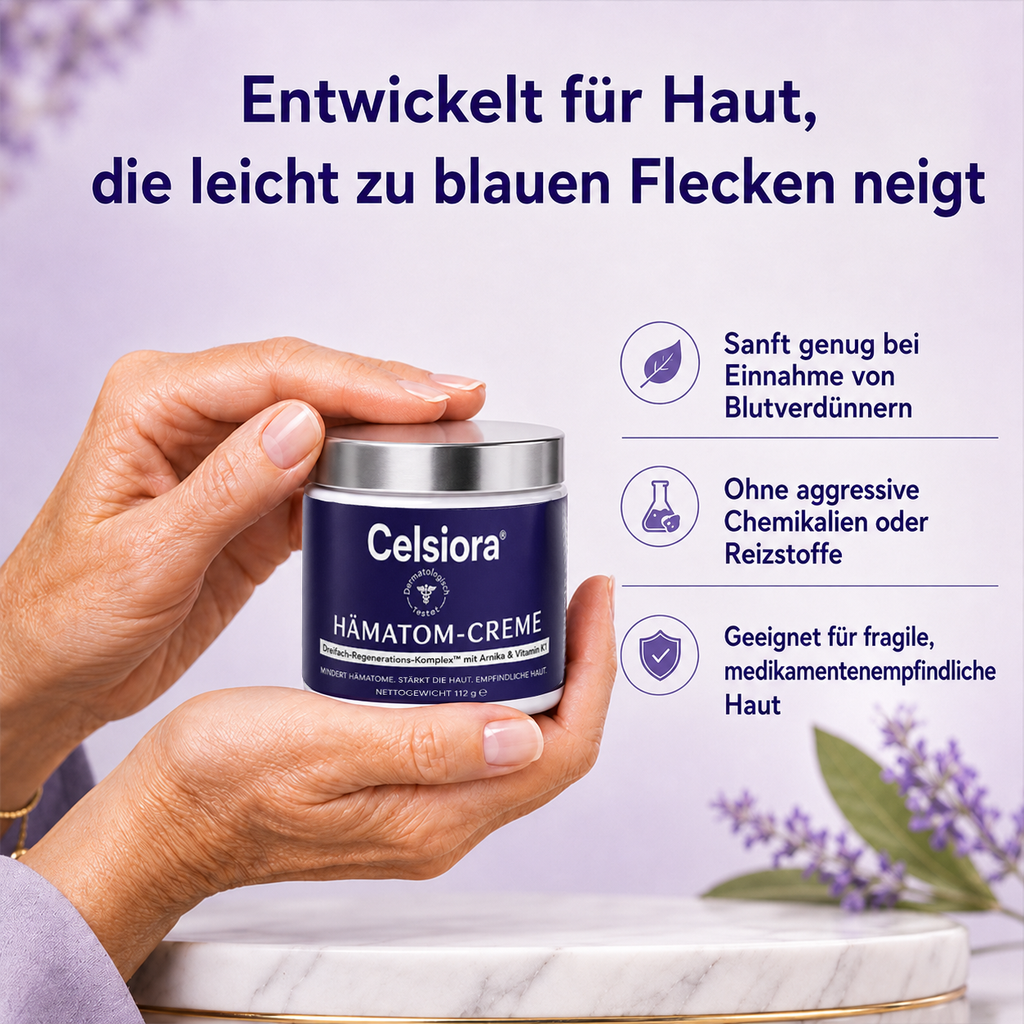 👩‍⚕️🌷 Celsiora® Intensiv-Pflegecreme für empfindliche, zu blauen Flecken neigende Haut