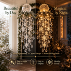 ✨❄️Crystal Cascade Christmas Light — LED Hanging Porch Decoration