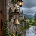 ⚔️ Medieval Crusader Wall Mounted Bell Door Chime