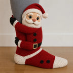 🎄🧦Xmas Hugging Christmas Socks 🎅 Cute Knit Holiday Socks 5 Designs