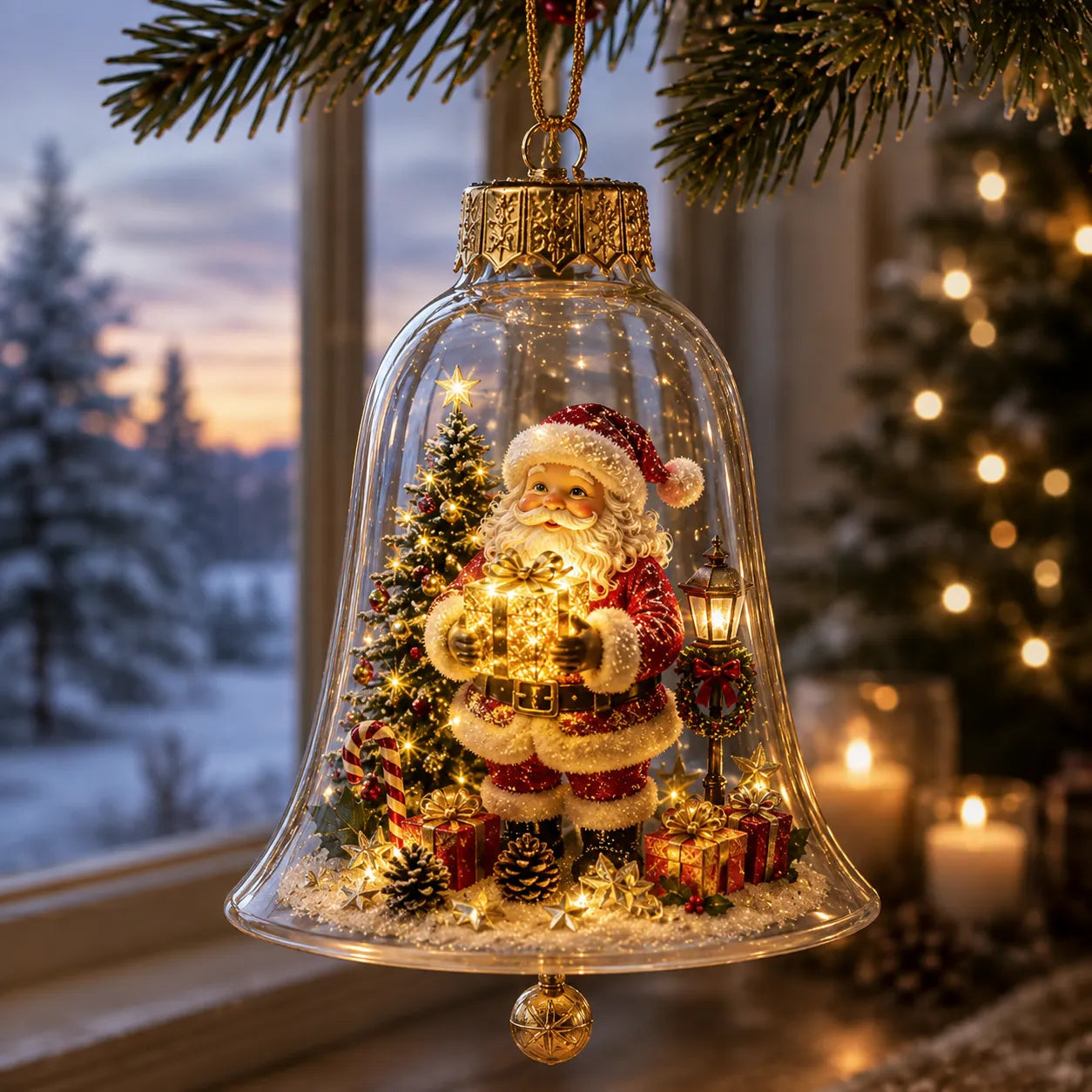 ✨🎄Light-Up Christmas Story Ornament – Mini Holiday Scene Decor