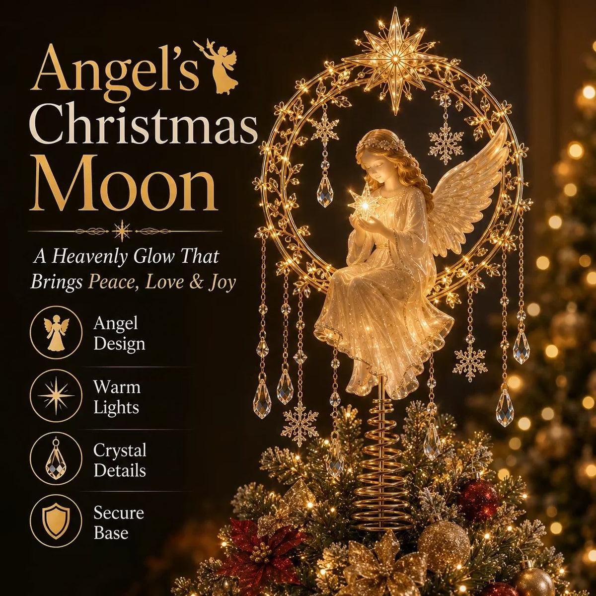 🎄 Lighted Memorial Christmas Tree Topper Collection