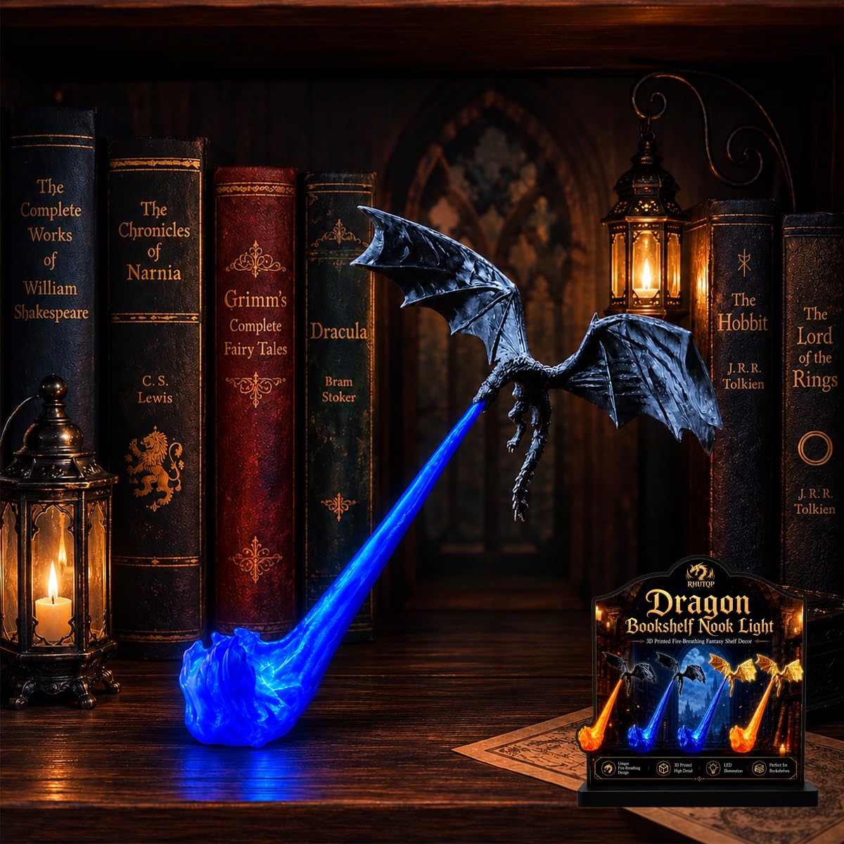 🐉 Dragon Flame LED Decor Lamp