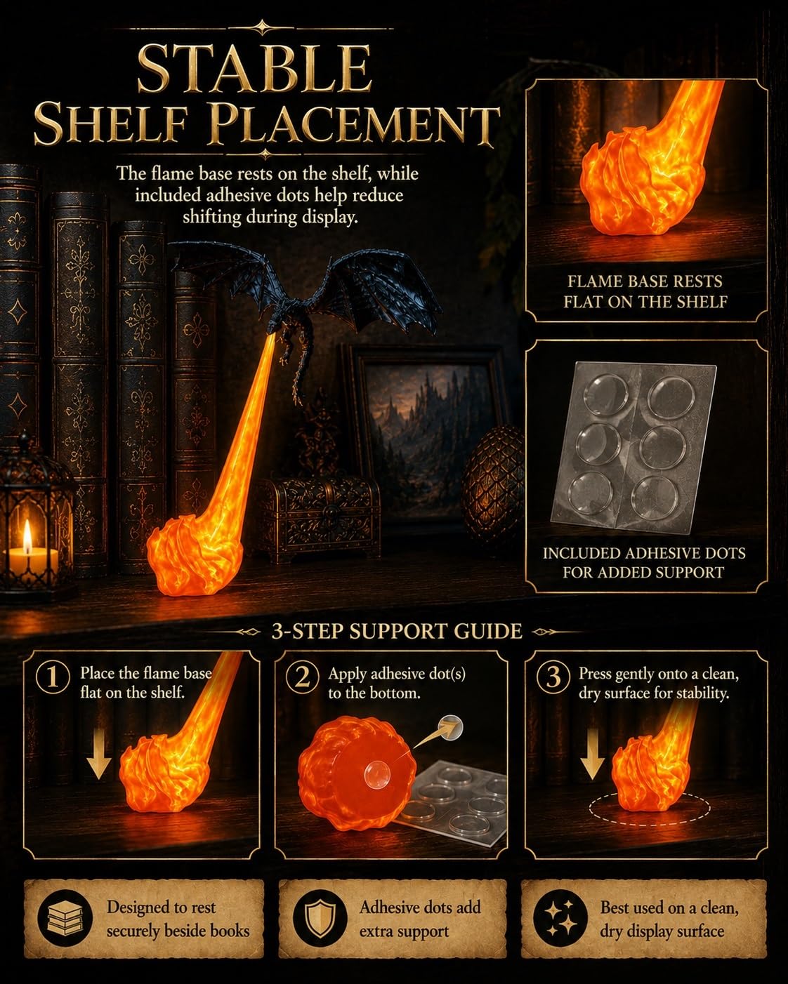 🐉 Dragon Flame LED Decor Lamp