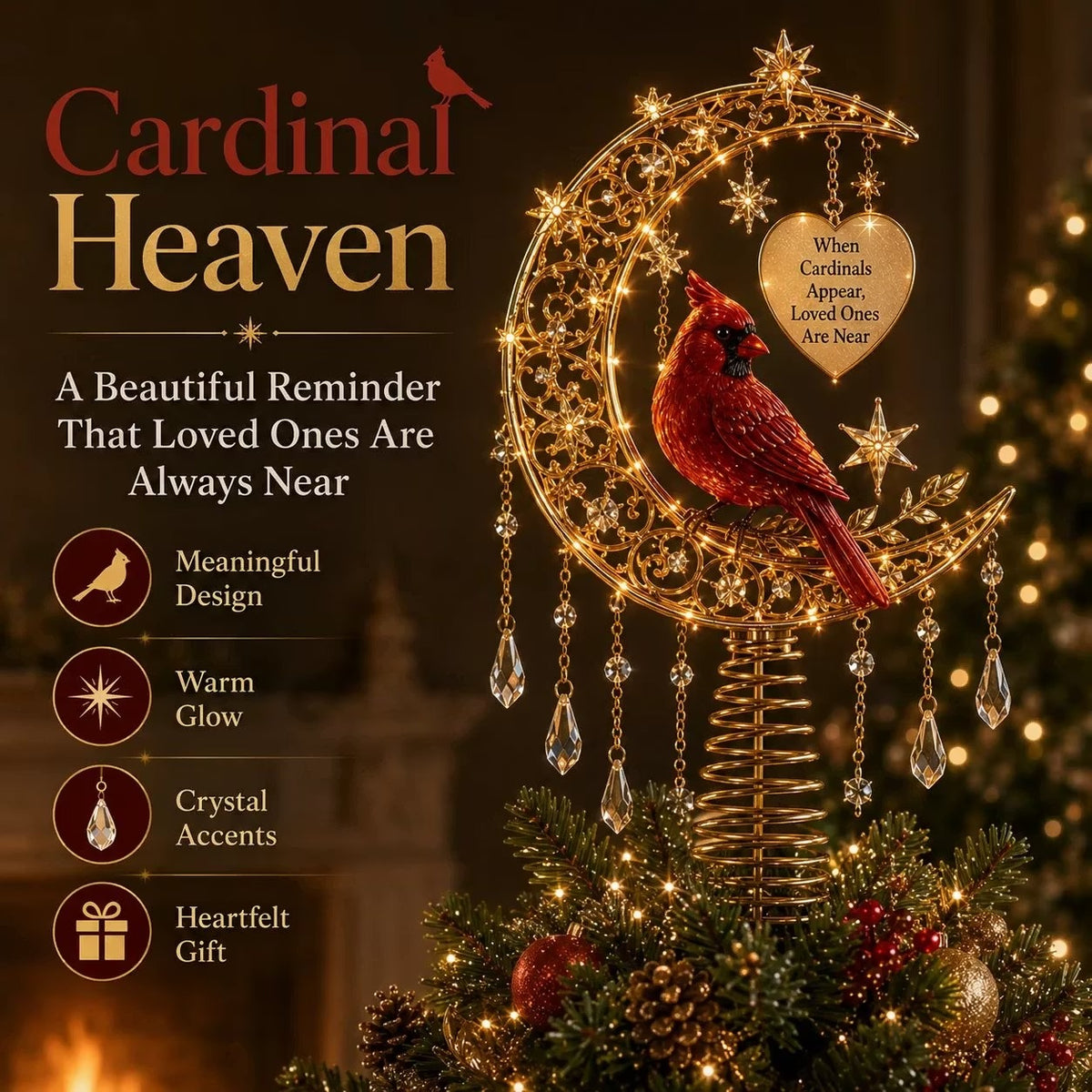🎄 Lighted Memorial Christmas Tree Topper Collection