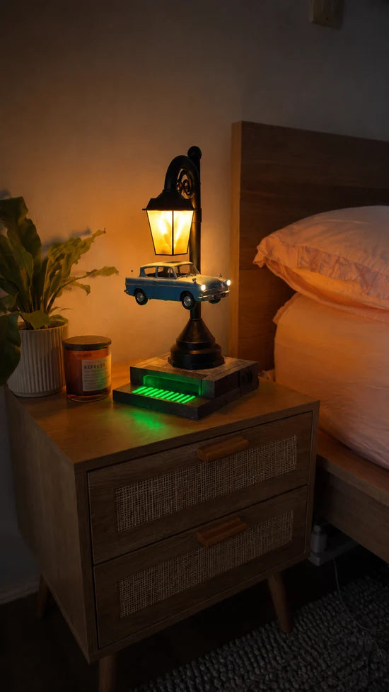 ✨ WizardFloat Magnetic Levitating Car Lamp