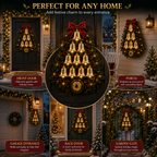 🔔 Christmas Bell Cascade Doorbell – Light-Up Holiday Chime Door Decor 🎄