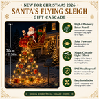 🔔🎄 Festive From Every Angle ✨– Magical Christmas Cascade Solar Garden Light🎄🎁