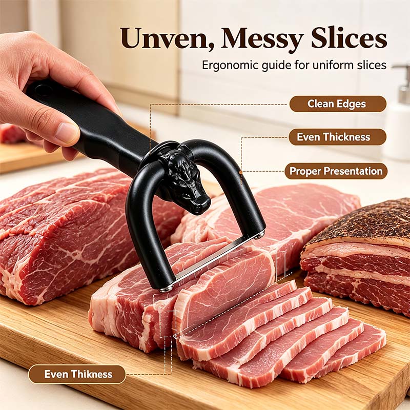 2-in-1 Handheld Meat Cutter and Fat Trimmer, Meat Fat Trimming Tool🥩