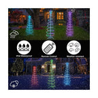 🎄 Spiral LED Christmas Tree Light