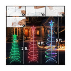🎄 Spiral LED Christmas Tree Light