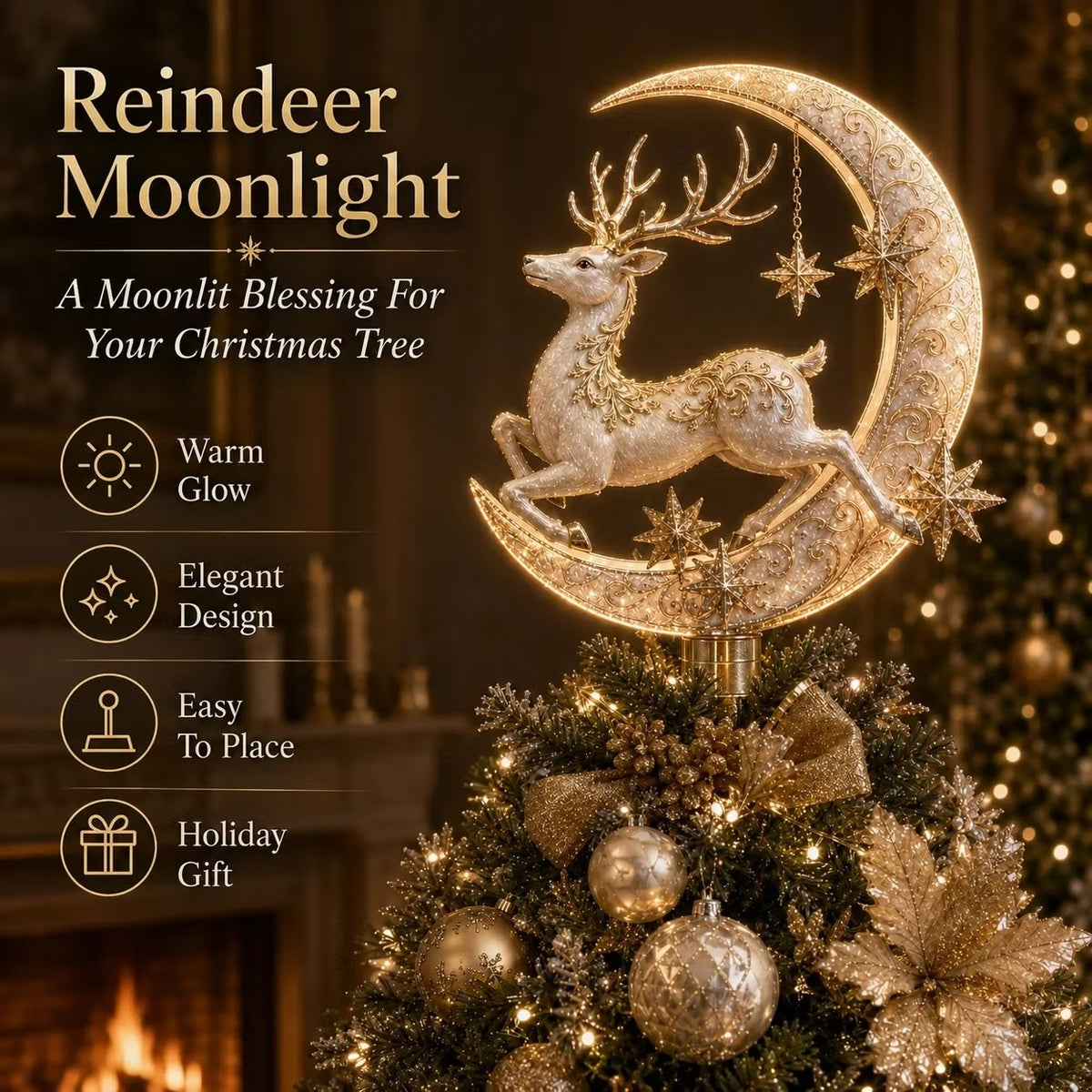 🎄 Lighted Memorial Christmas Tree Topper Collection