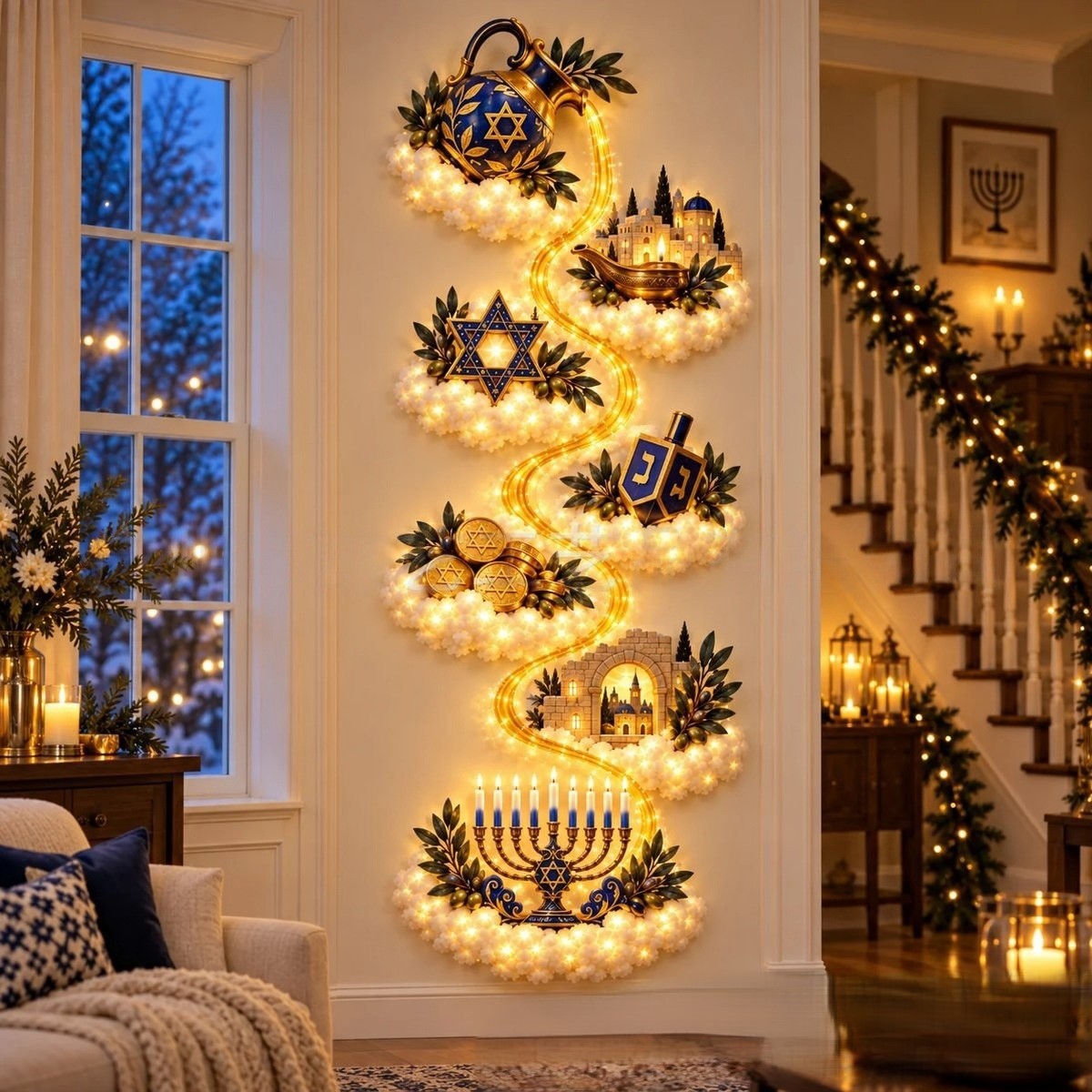 ✨ Christmas Magic Trail Wall Light - A Little Christmas Magic, Right on Your Wall