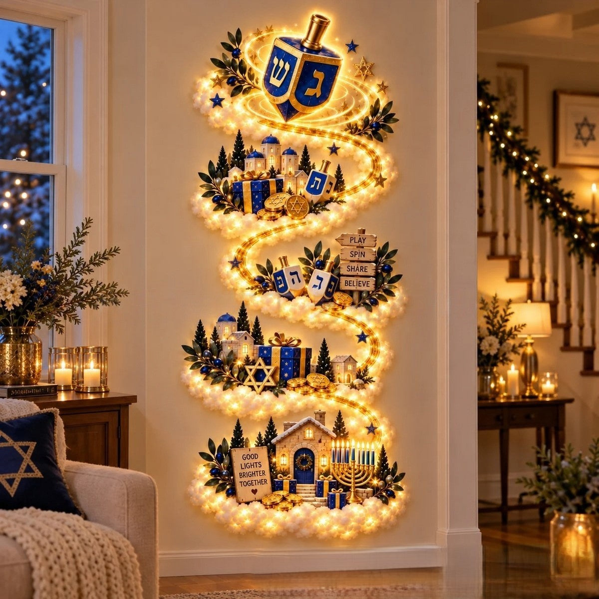 ✨ Christmas Magic Trail Wall Light - A Little Christmas Magic, Right on Your Wall