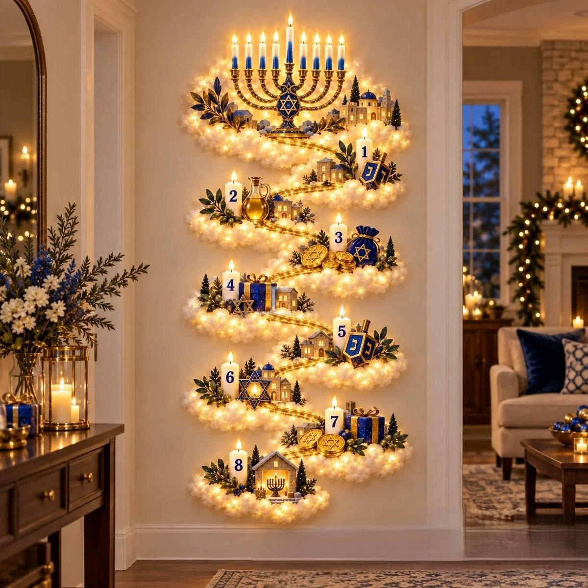 ✨ Christmas Magic Trail Wall Light - A Little Christmas Magic, Right on Your Wall