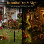 🎄🔥New arrivals- Light-Up Reindeer Lawn Stake, Festive Outdoor Christmas Decor