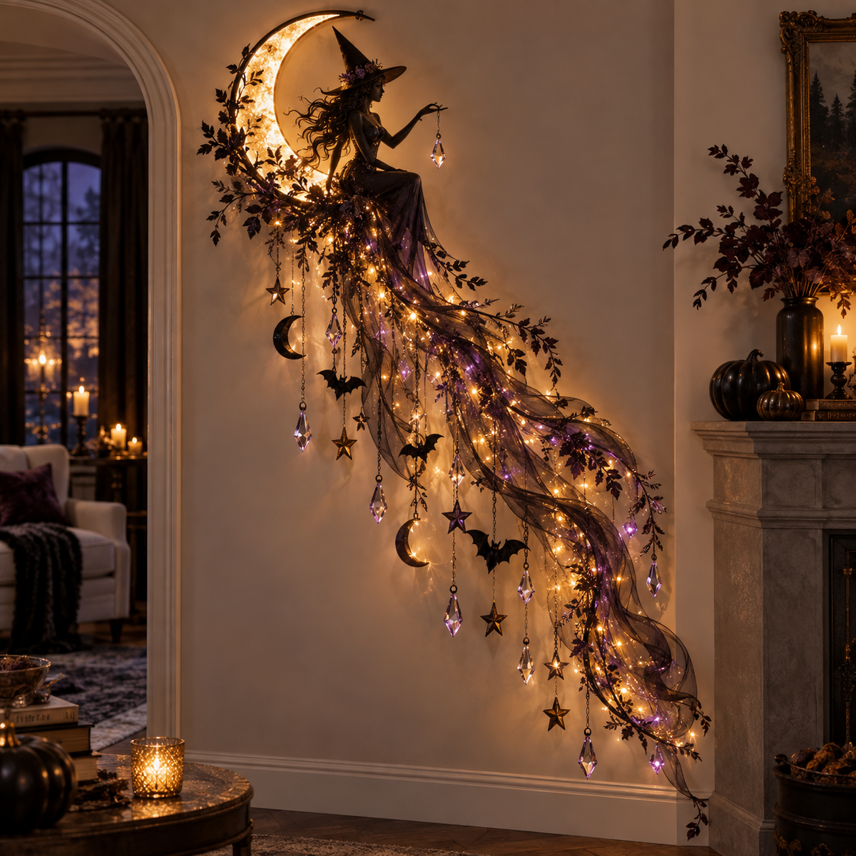 ✨Last Day 48% OFF✨Elegant Halloween Cascade Wall Light Collection
