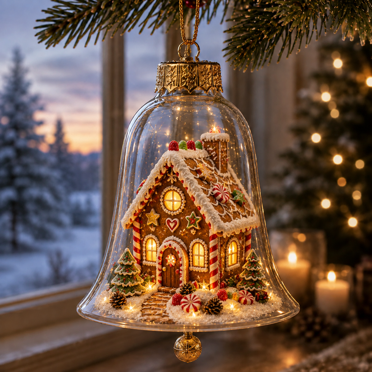 ✨🎄Light-Up Christmas Story Ornament – Mini Holiday Scene Decor