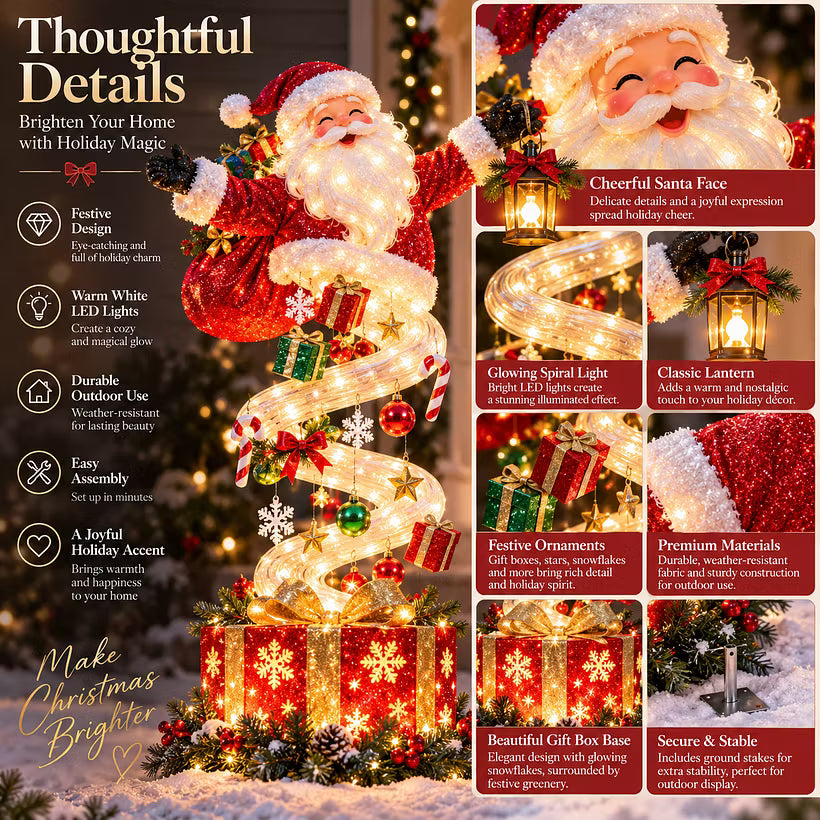 ⏰Limited Stock 50% OFF -🎅✨ Santa’s Magical Gift Light 🎁🌟