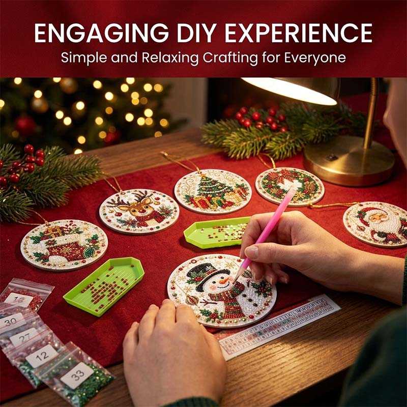 Christmas DIY Diamond Painting Ornaments
