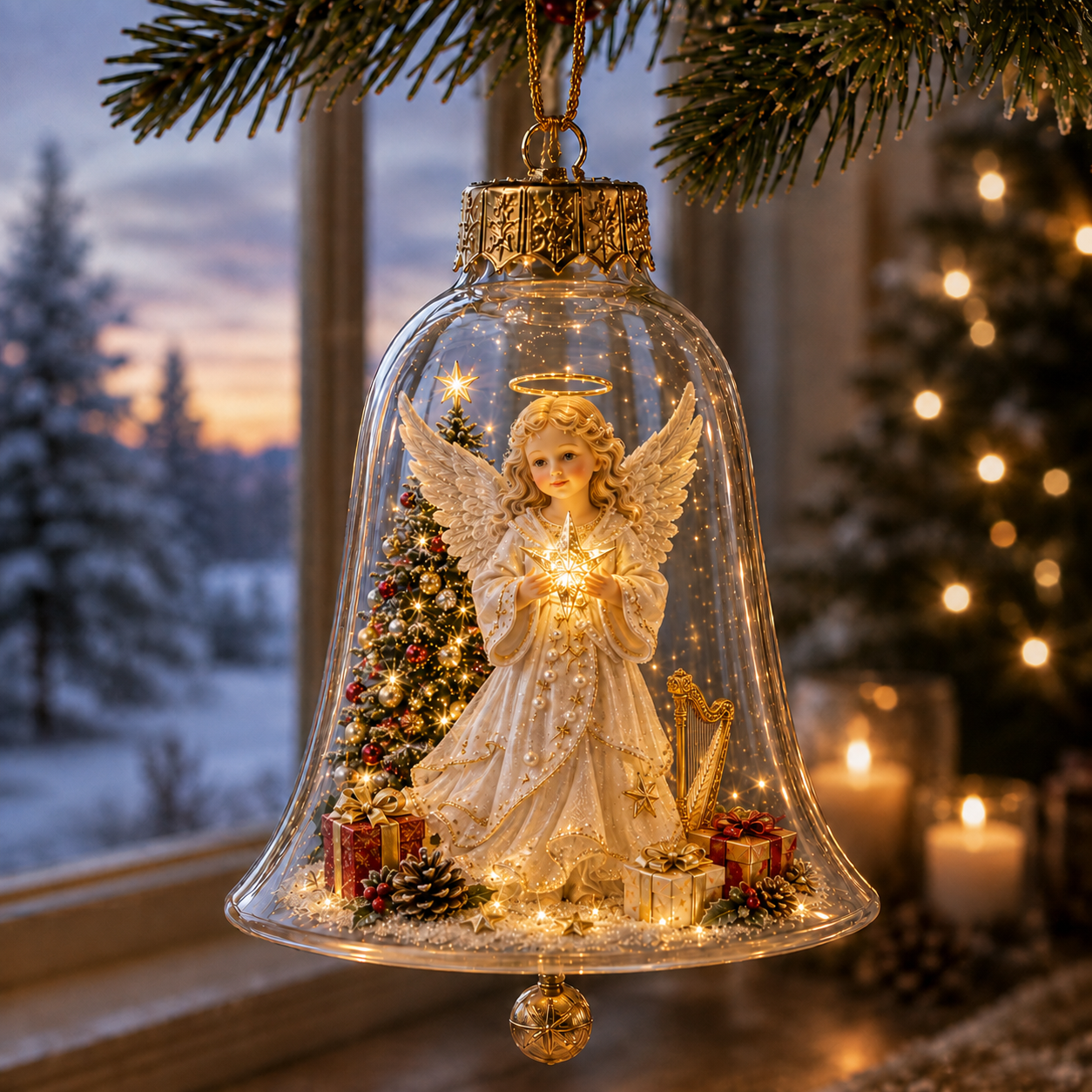 ✨🎄Light-Up Christmas Story Ornament – Mini Holiday Scene Decor