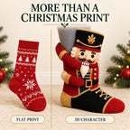 🎄🧦Xmas Hugging Christmas Socks 🎅 Cute Knit Holiday Socks 5 Designs