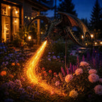 🔥 The price is limited! 🐲Solar Dragon Garden Light, Realistic Flickering Flame LED🔥