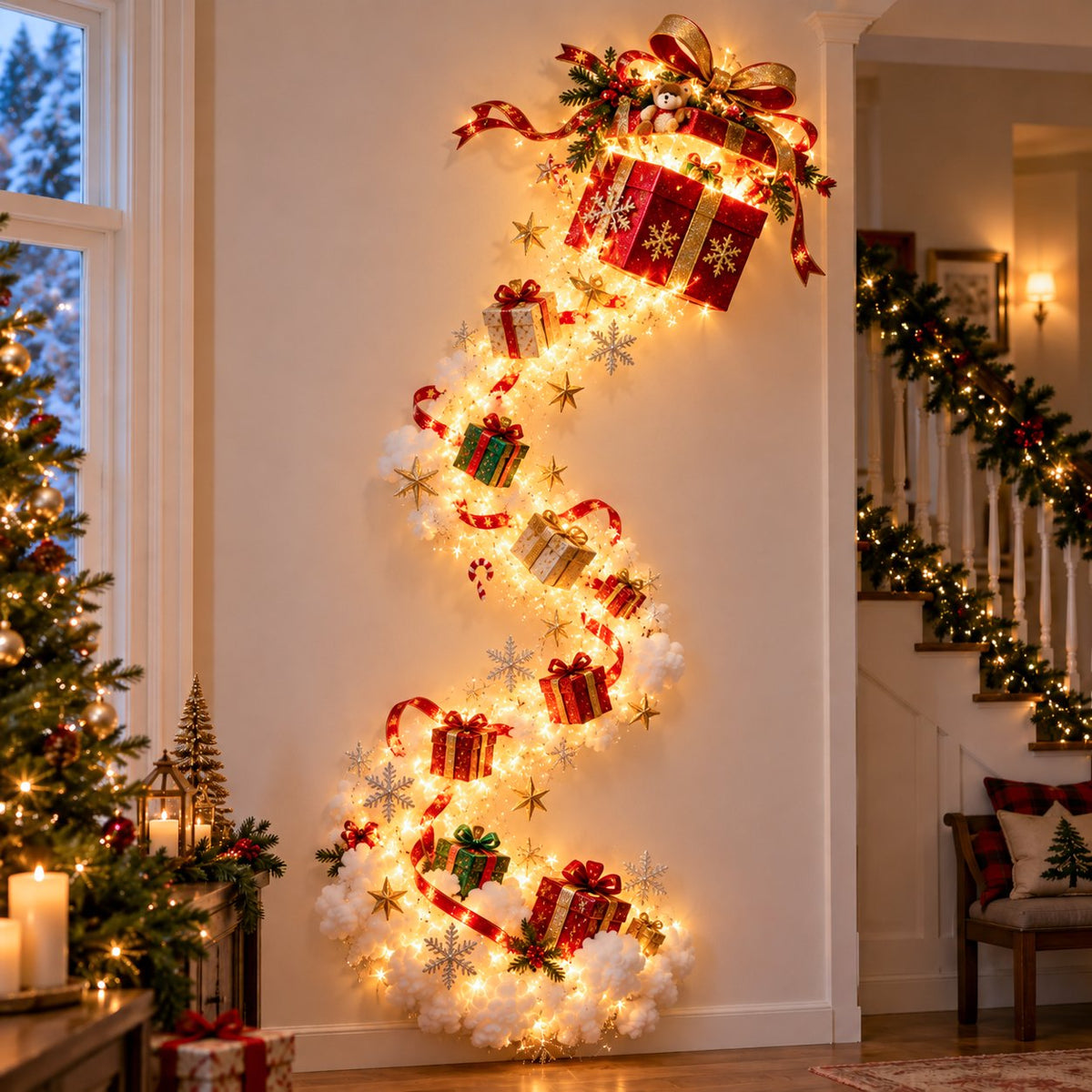 ✨Christmas Magic Trail Wall Light - Illuminated Vertical Holiday Wall Decor✨