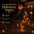 👑🎃 Pumpkin King Halloween Yard Decor|Solar Operated Day‐Night Ornament For Garden